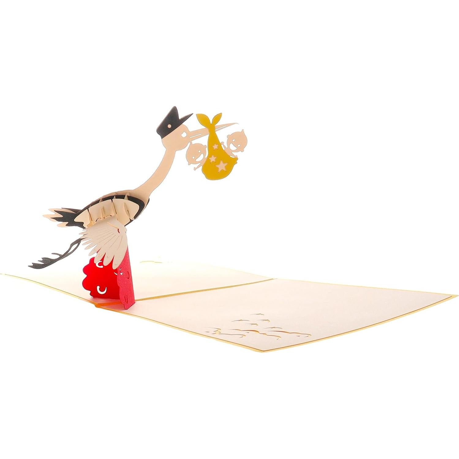 Tarjeta 3D Pop Up iGifts Baby Shower Gemelos 15.24 cm