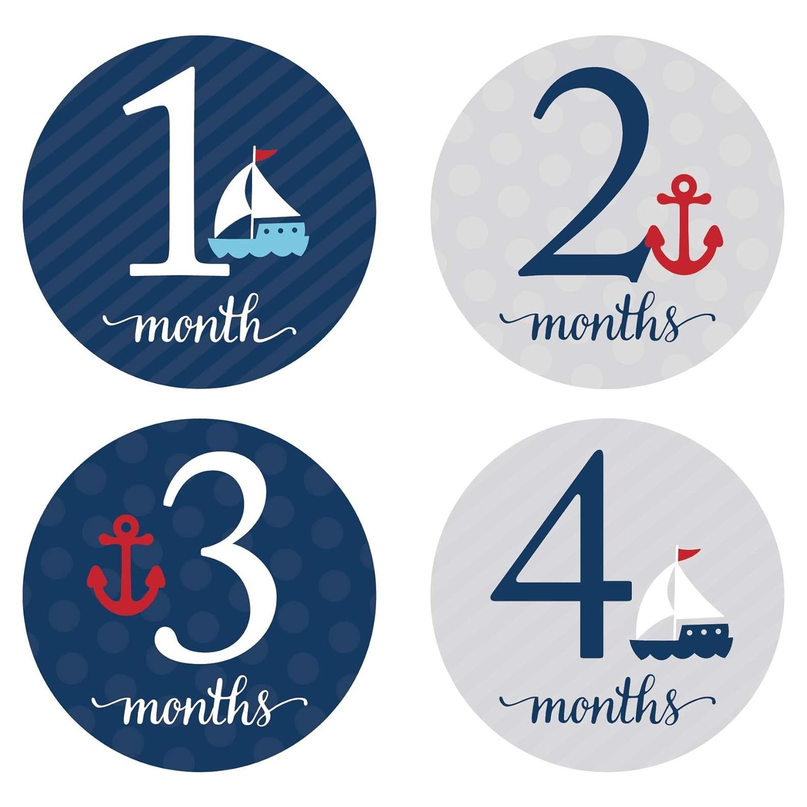 Etiquetas de Hitos de Embarazo Andaz Press 1 a 16 meses