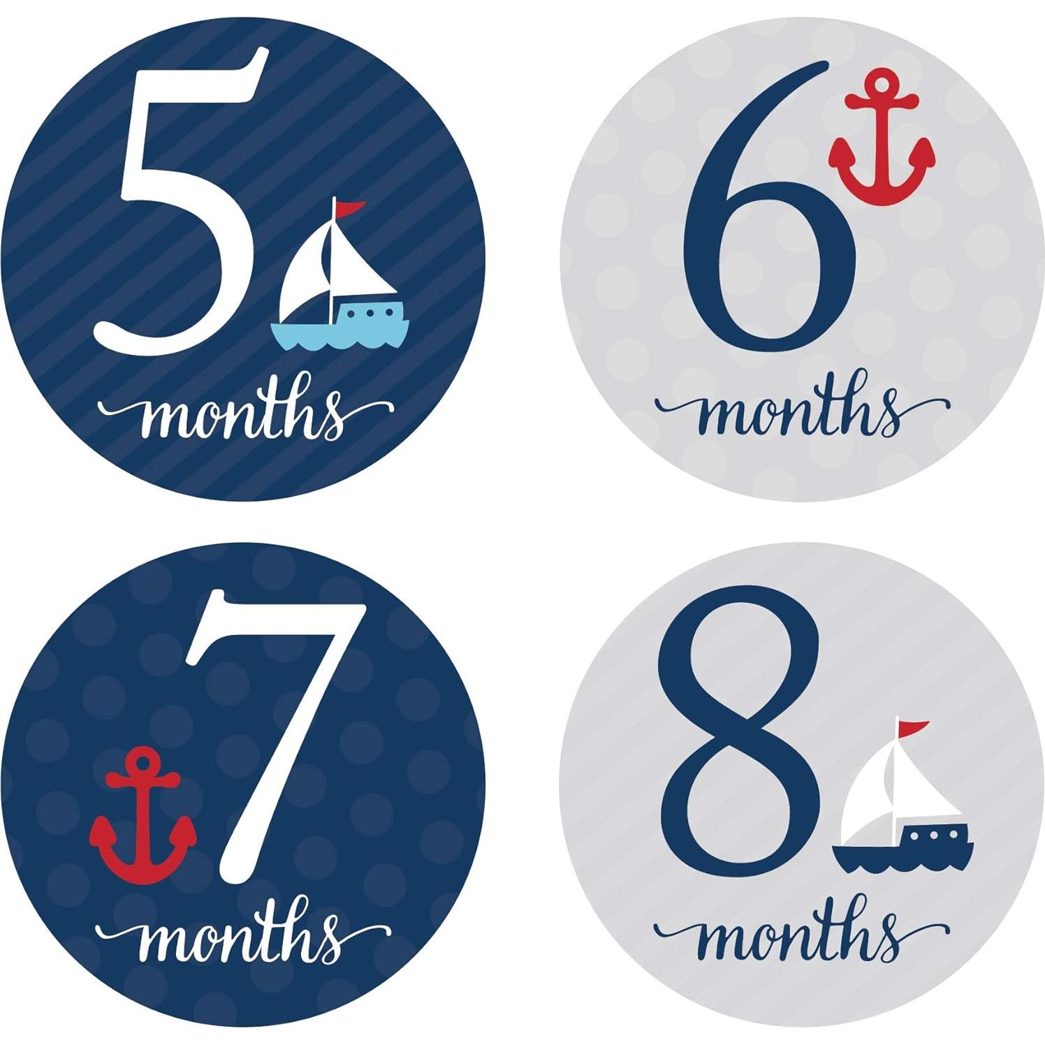 Etiquetas de Hitos de Embarazo Andaz Press 1 a 16 meses