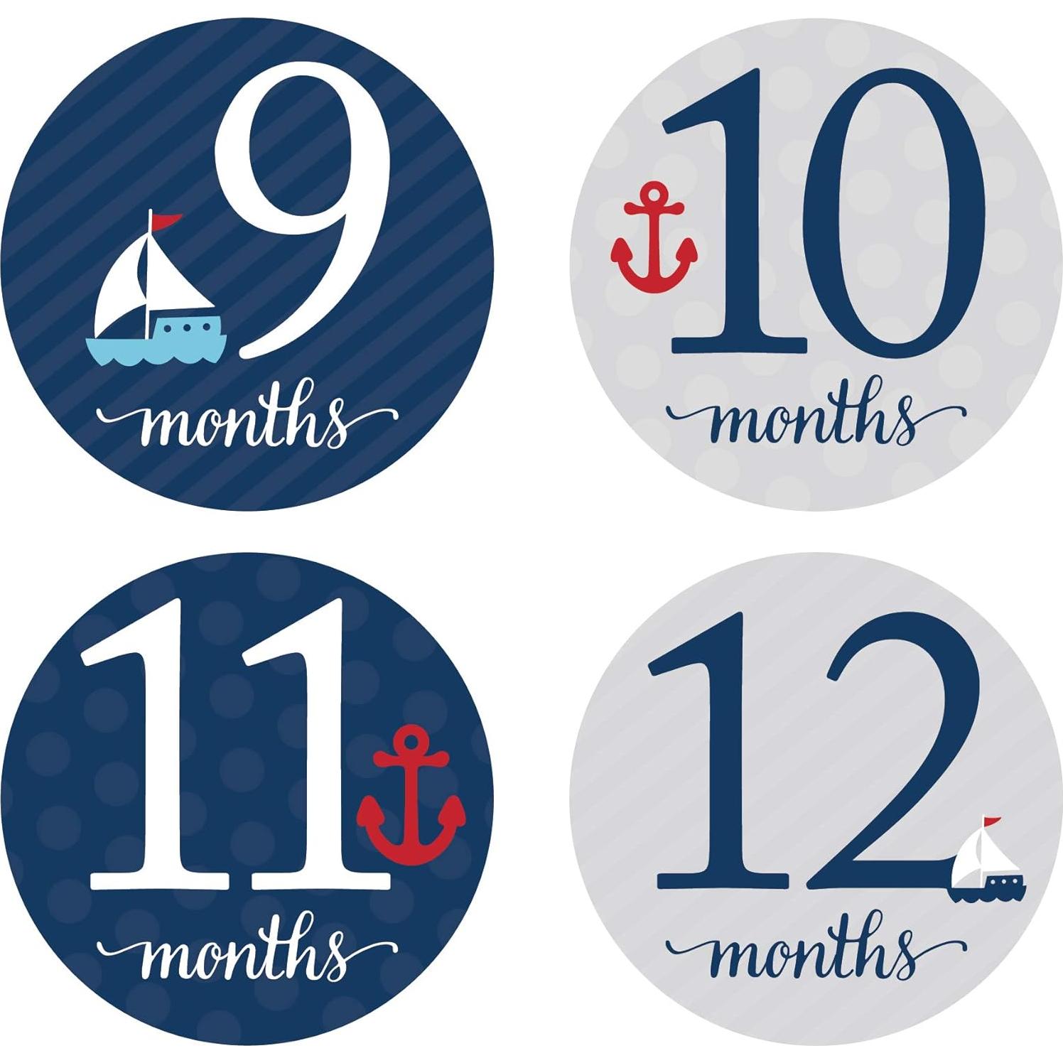 Etiquetas de Hitos de Embarazo Andaz Press 1 a 16 meses