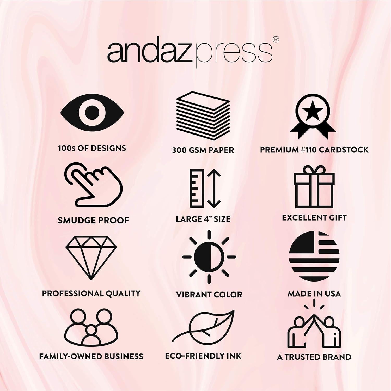 Etiquetas de Hitos de Embarazo Andaz Press 1 a 16 meses