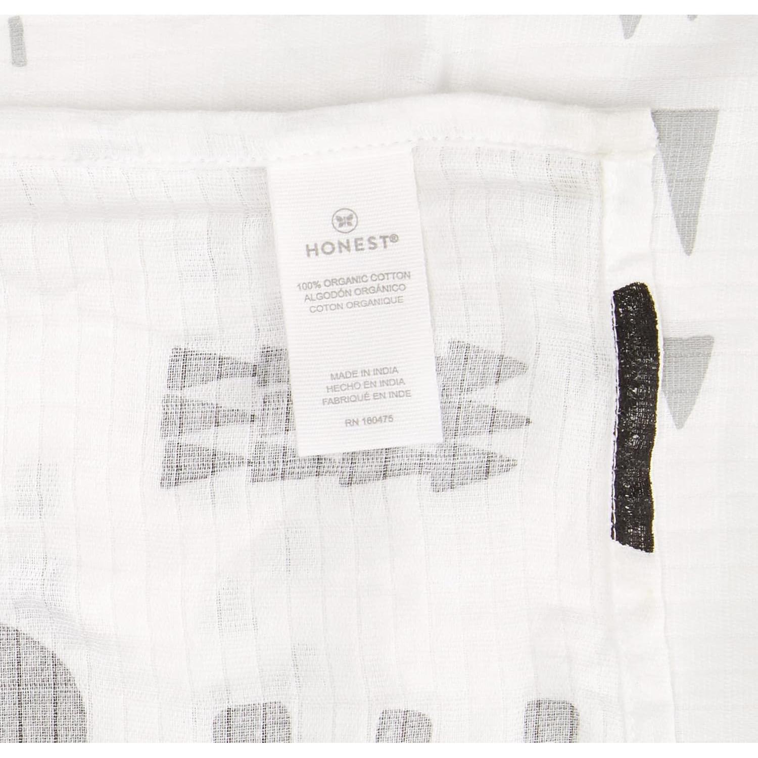 Manta de Hitos 100% Algodón Orgánico HonestBaby con Anillo