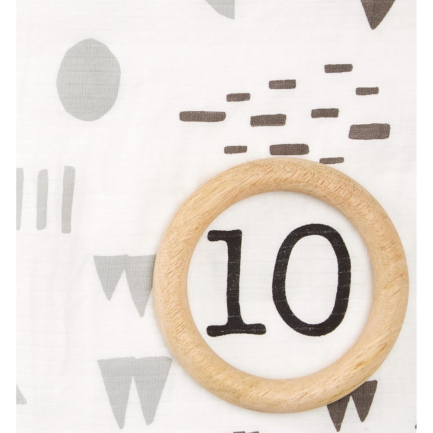 Manta de Hitos 100% Algodón Orgánico HonestBaby con Anillo