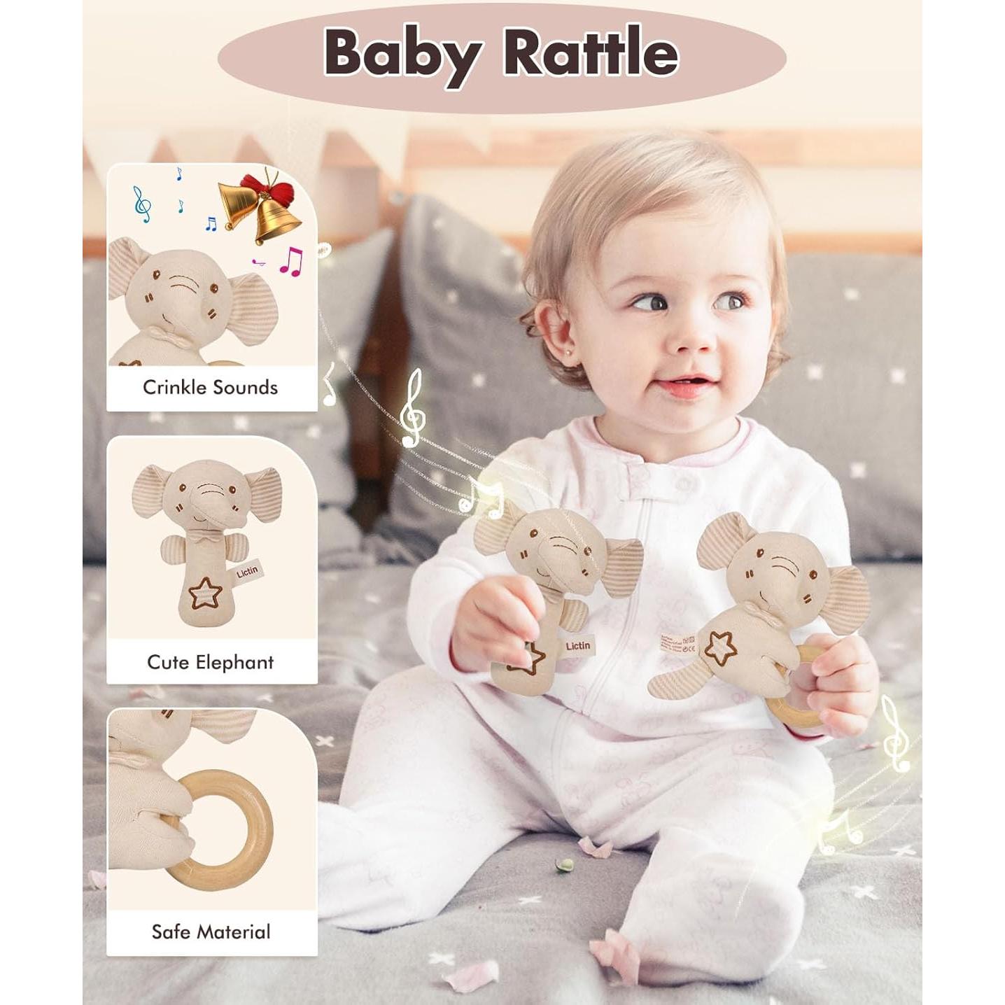 Conjunto de Regalo para Bebés Lictin 14 en 1 con Manta y Tarjetas