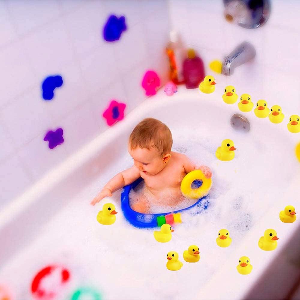 Set de 10 Patitos de Goma Amarillos para Baño CICITOYWO