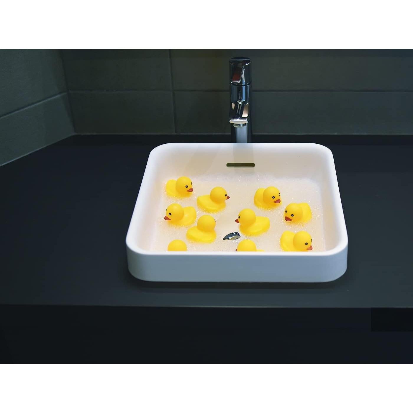 Set de 10 Patitos de Goma Amarillos para Baño CICITOYWO