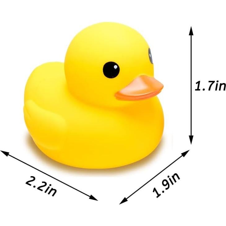 Set de 10 Patitos de Goma Amarillos para Baño CICITOYWO