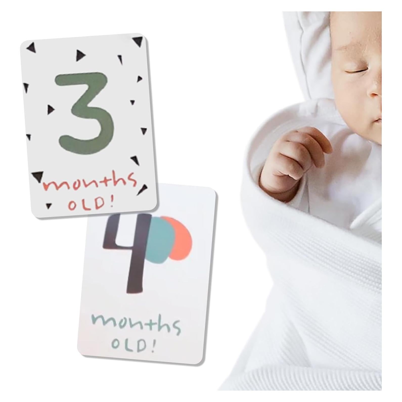 20 Tarjetas de Hitos Mensuales Bebés - Tema Jungla