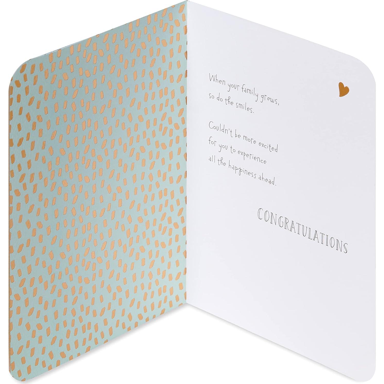 Tarjeta de Baby Shower American Greetings Sonrisas Crecen