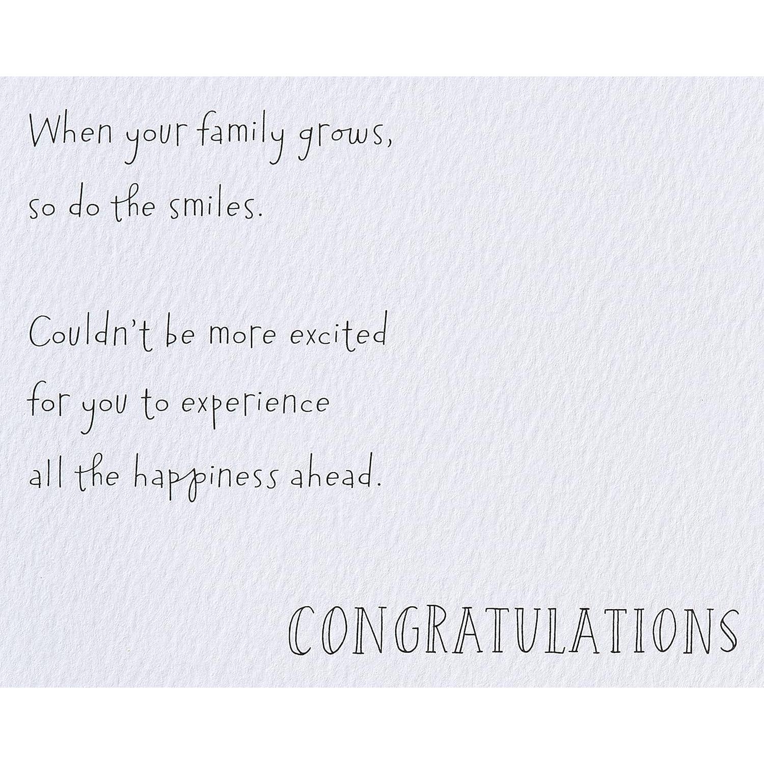 Tarjeta de Baby Shower American Greetings Sonrisas Crecen