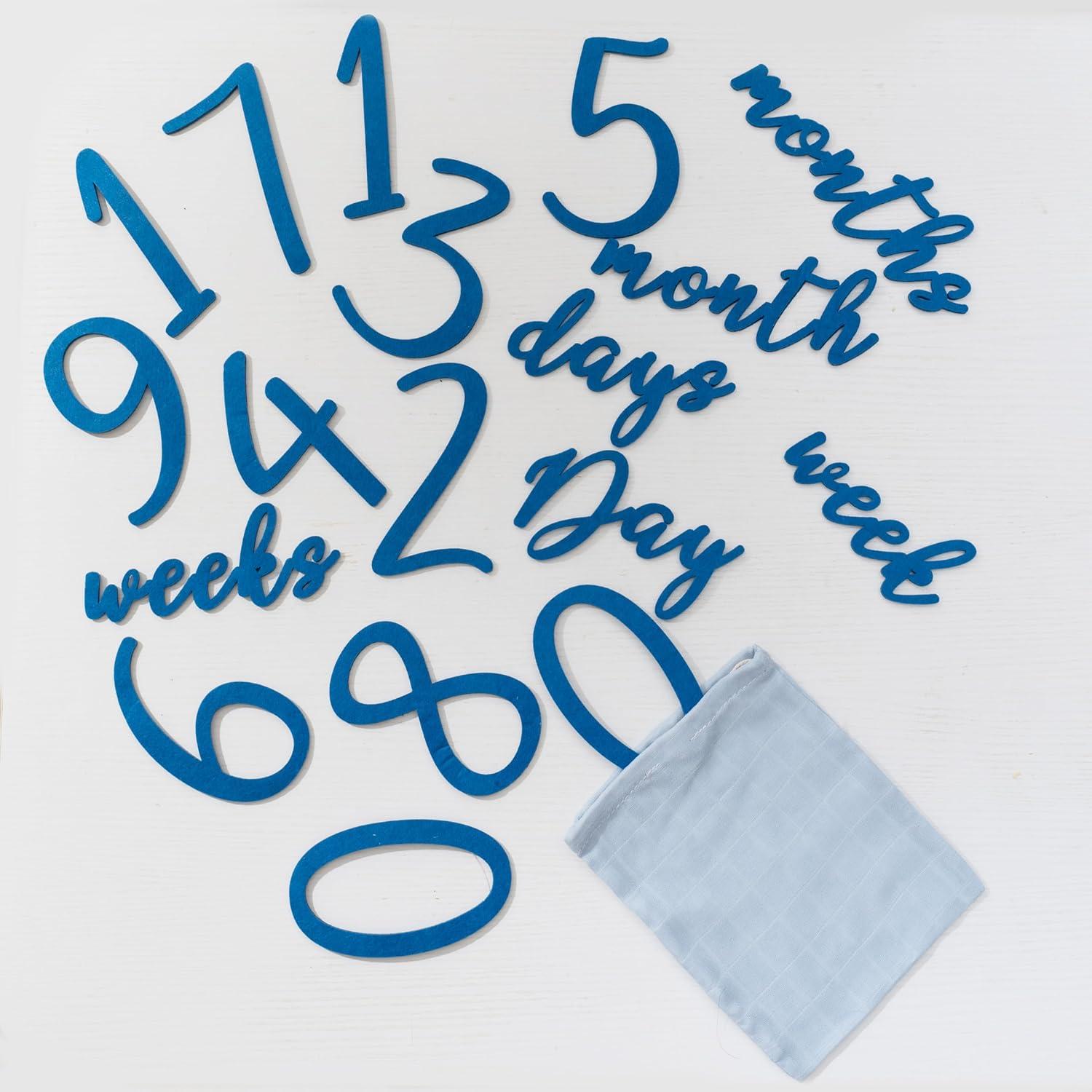 Manta de Hitos para Bebés Miaoberry Ocean - Algodón Orgánico 119.4 cm