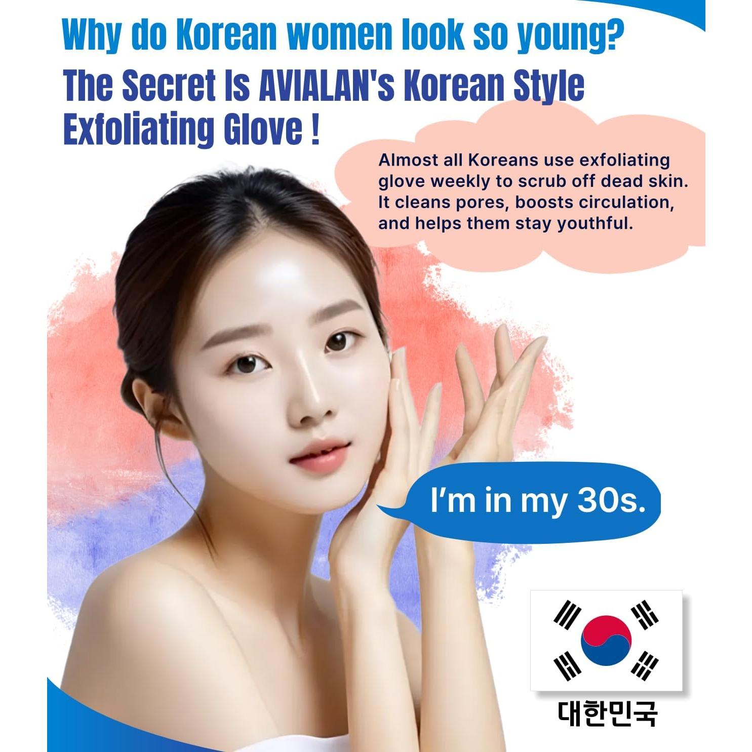 Guante Exfoliante AVIALAN Amarillo 4 Piezas Cuidado Piel