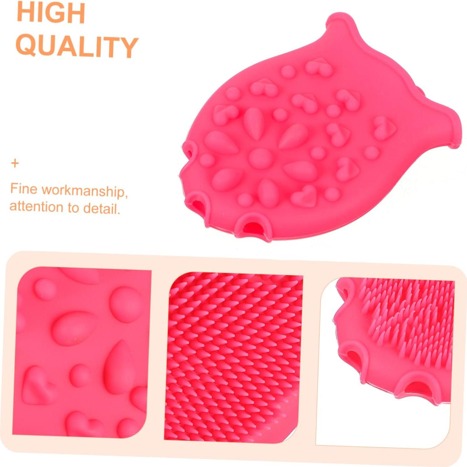 FRCOLOR 3 Cepillos de Baño y Masajeador de Cuero Cabelludo