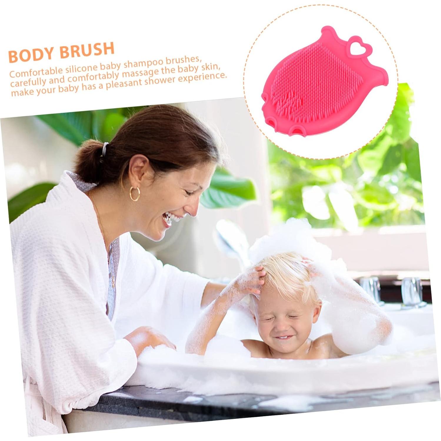 FRCOLOR 3 Cepillos de Baño y Masajeador de Cuero Cabelludo