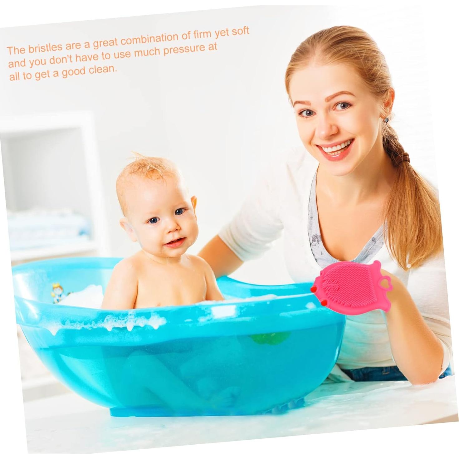 FRCOLOR 3 Cepillos de Baño y Masajeador de Cuero Cabelludo