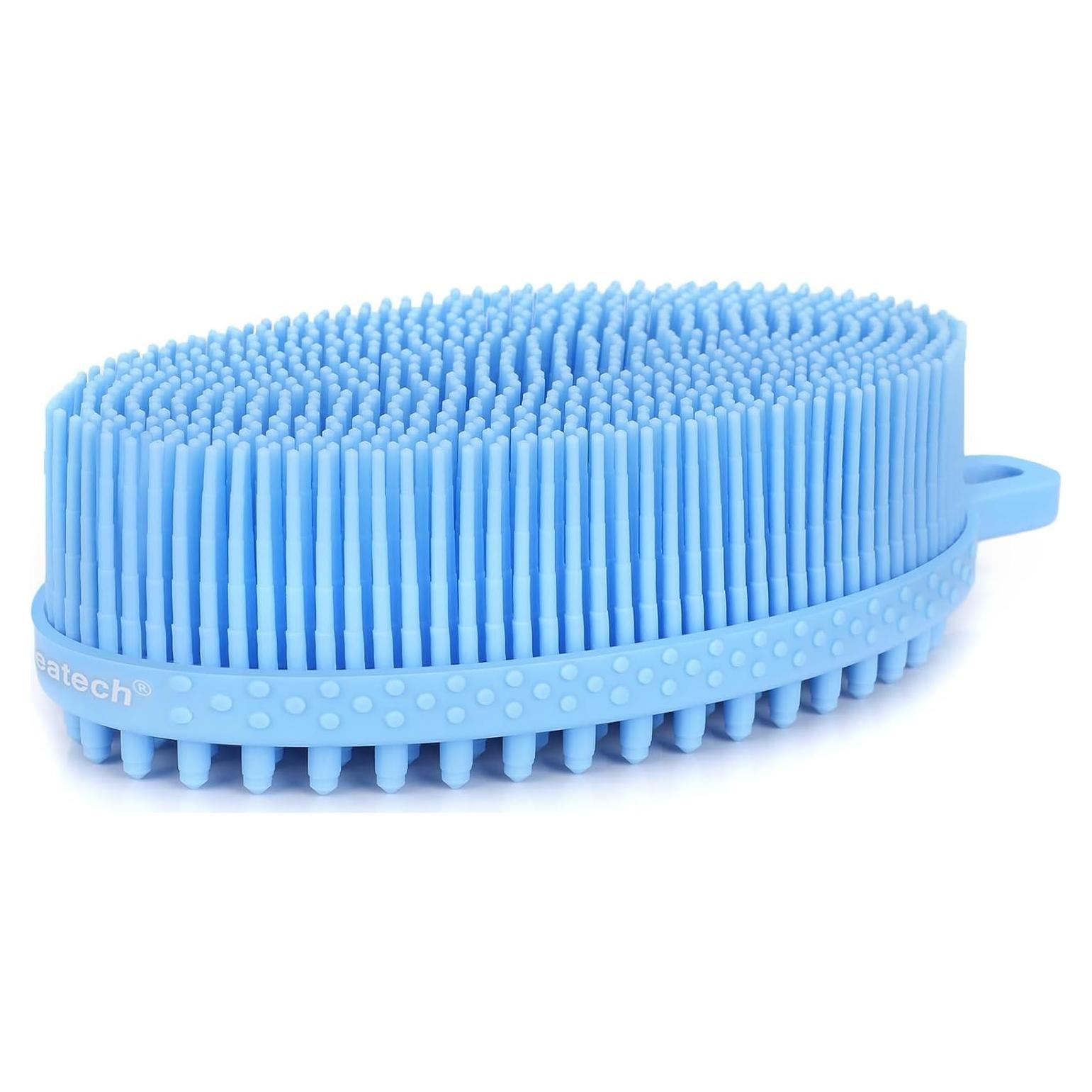 Esponja Corporal de Silicona FREATECH Doble Cara 12cm Azul