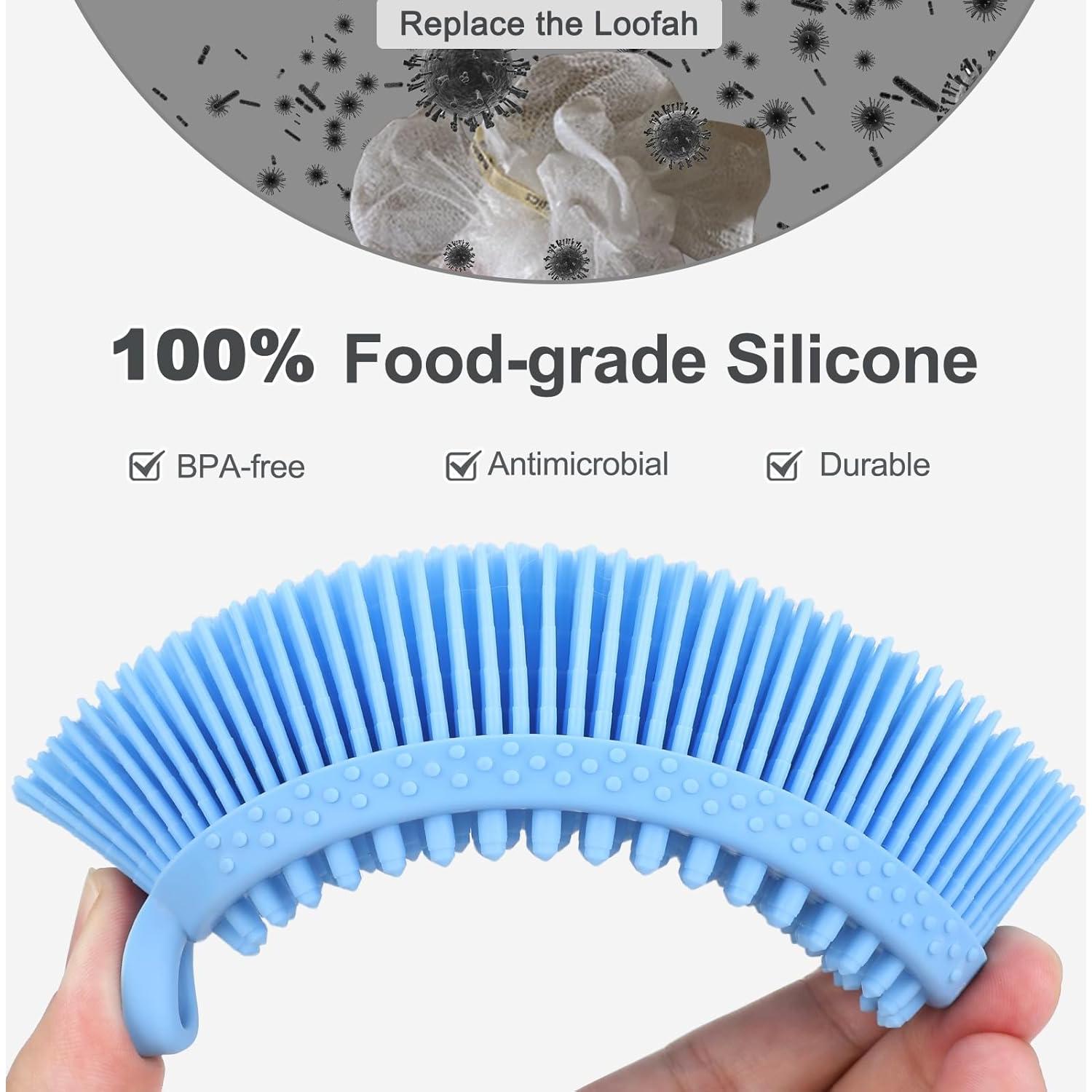 Esponja Corporal de Silicona FREATECH Doble Cara 12cm Azul