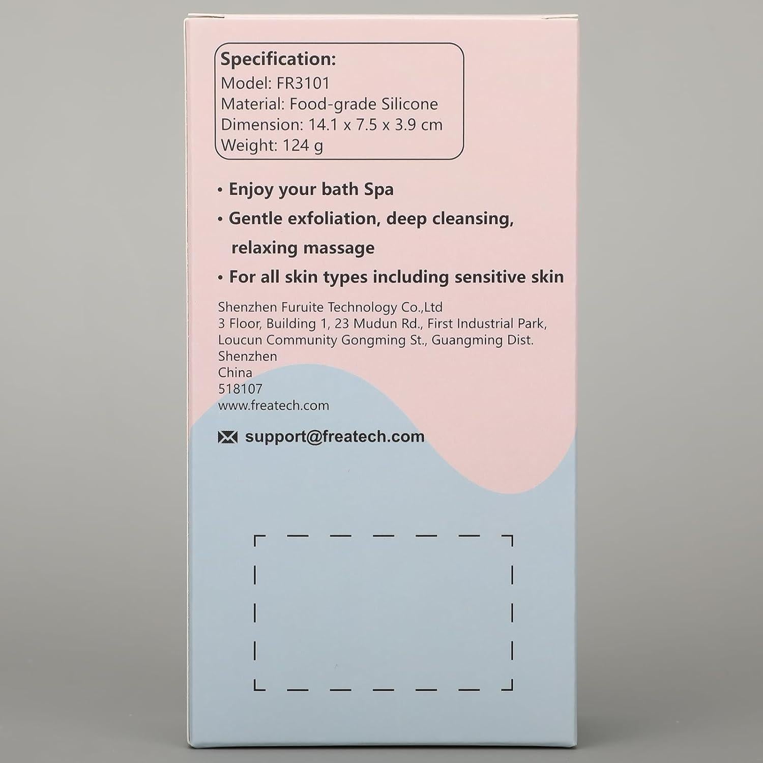 Esponja Corporal de Silicona FREATECH Doble Cara 12cm Azul