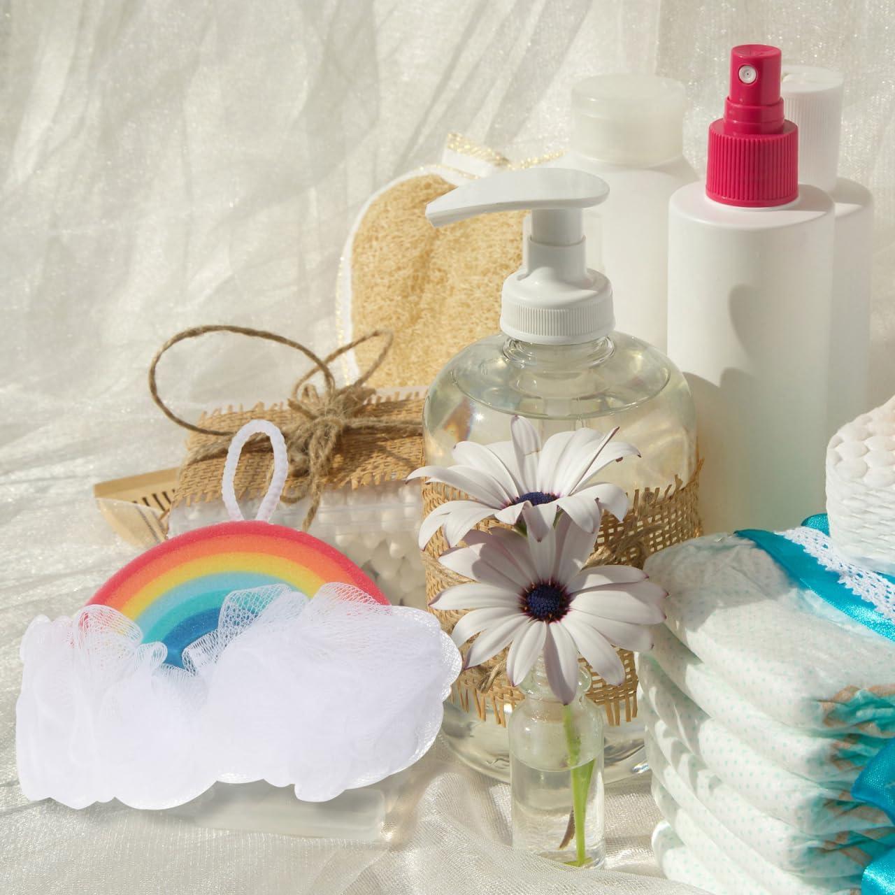 Esponjas de Baño Exfoliantes Healvian Arcoíris 2 Pcs 23x12 cm