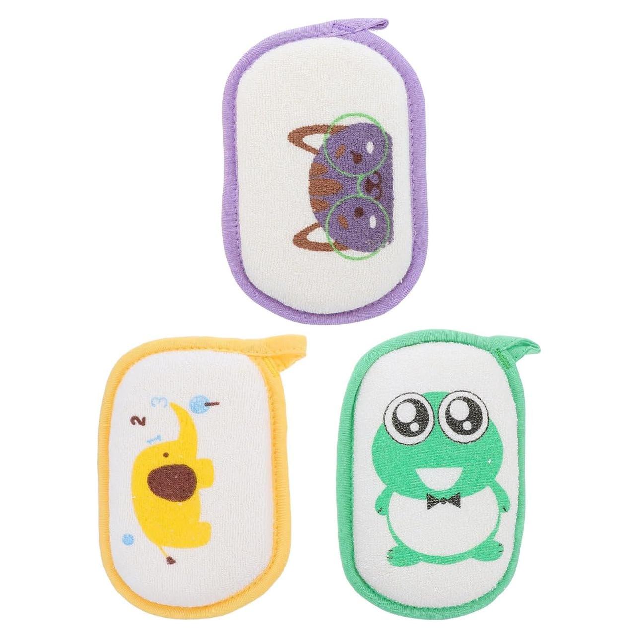 Esponjas de Baño Exfoliantes para Niños HAKIDZEL - 3 Piezas