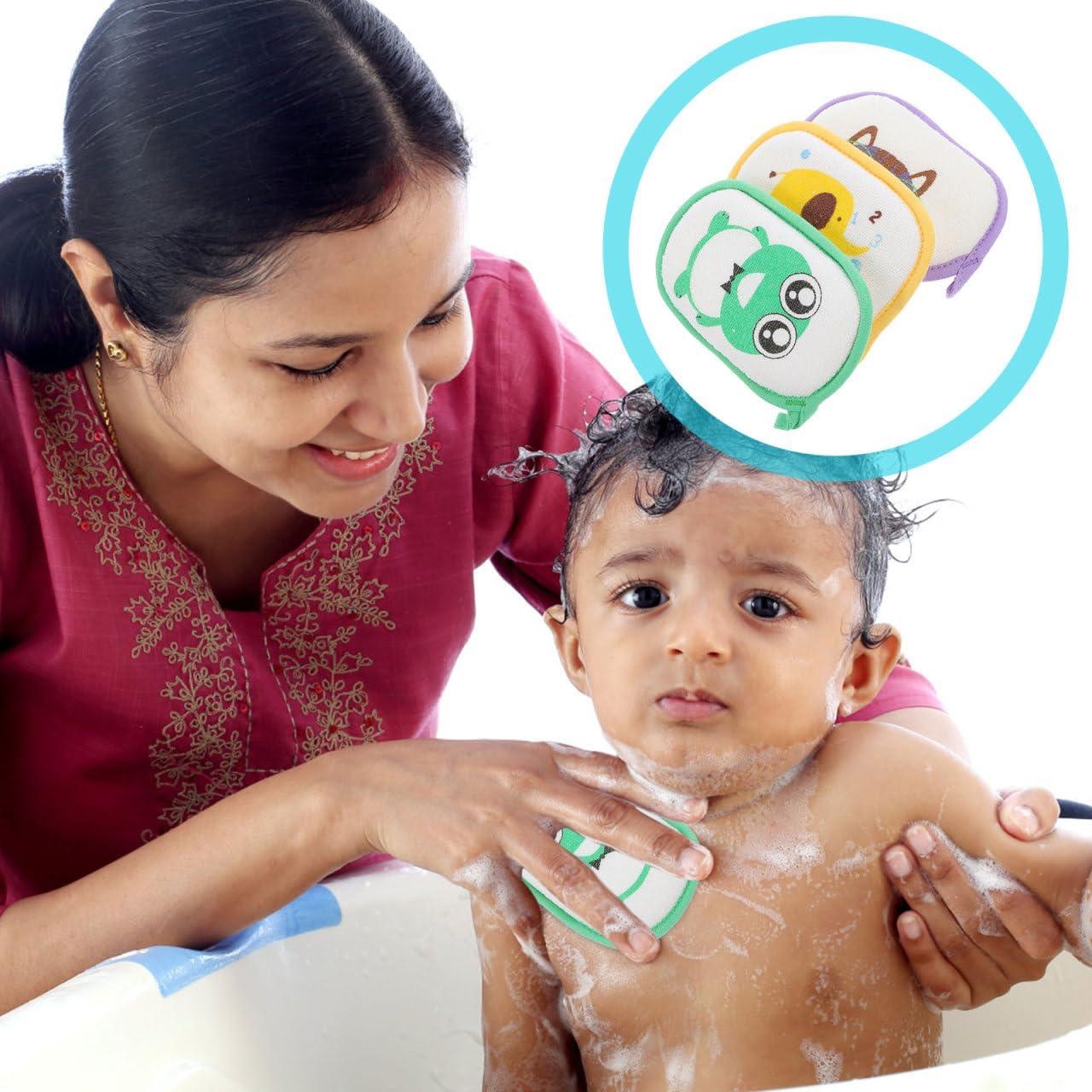 Esponjas de Baño Exfoliantes para Niños HAKIDZEL - 3 Piezas