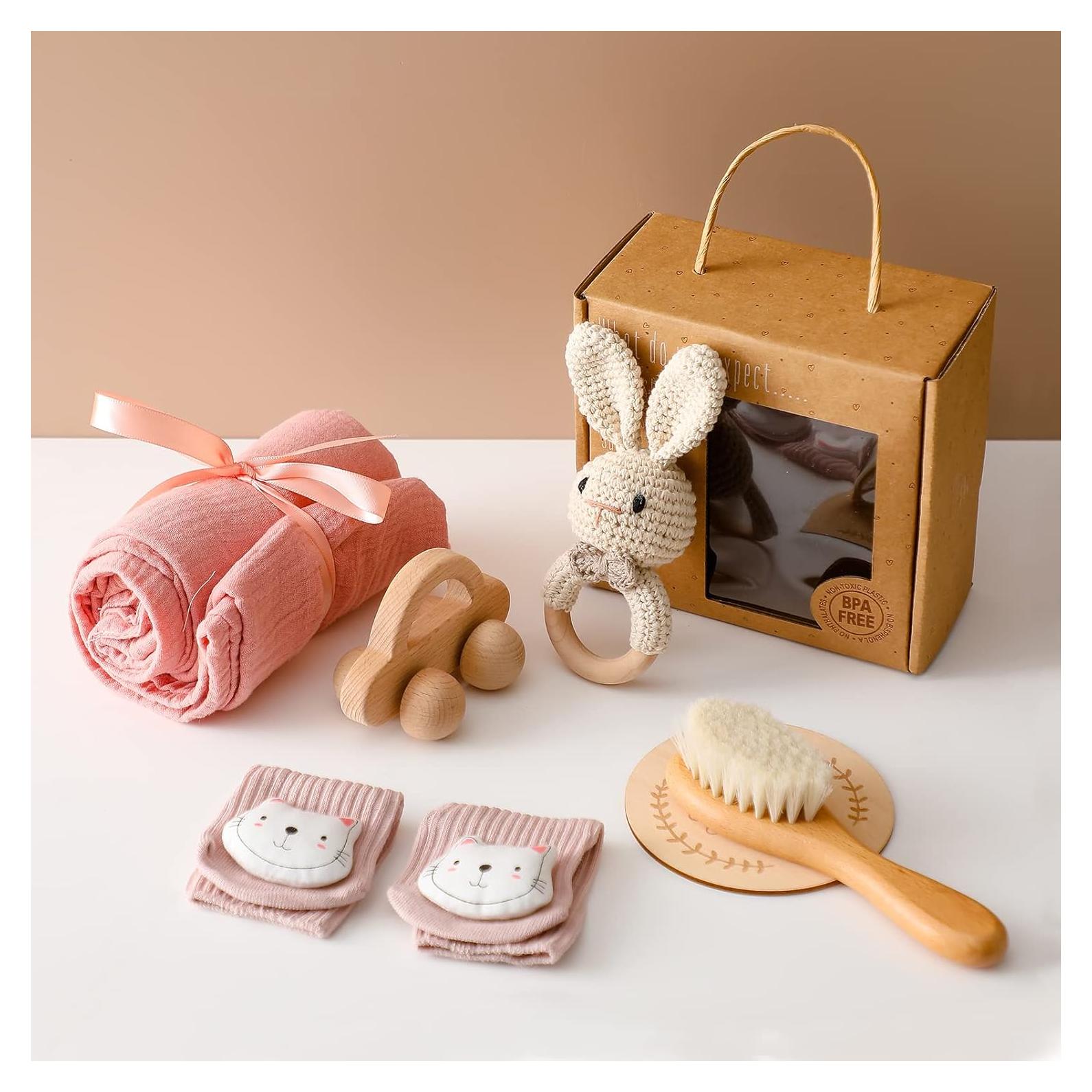 Cesta de Regalo para Bebé Recién Nacido PTZ145501-1P 6 Piezas