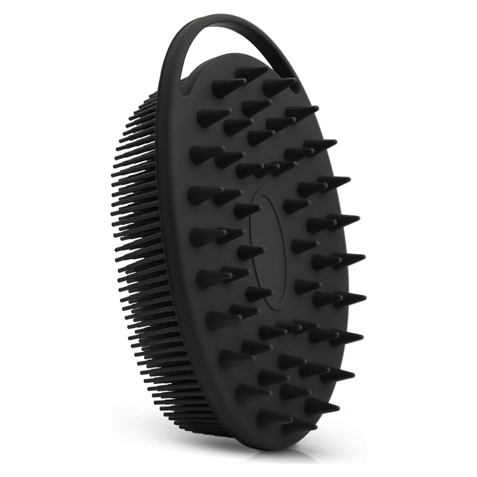 Esponja Corporal y Cepillo de Champú WETANG 2 en 1 Negro