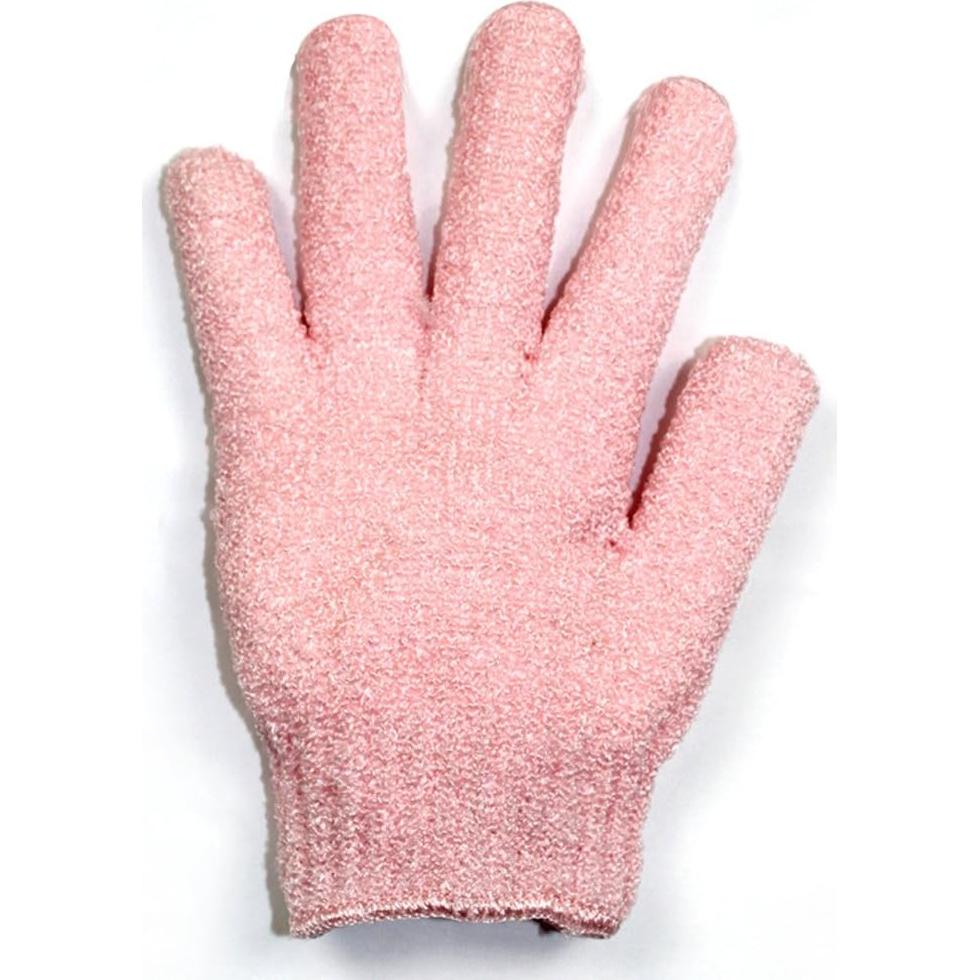 Guantes de Baño Exfoliantes Yeyimei 2 Pares Rojo y Rosa