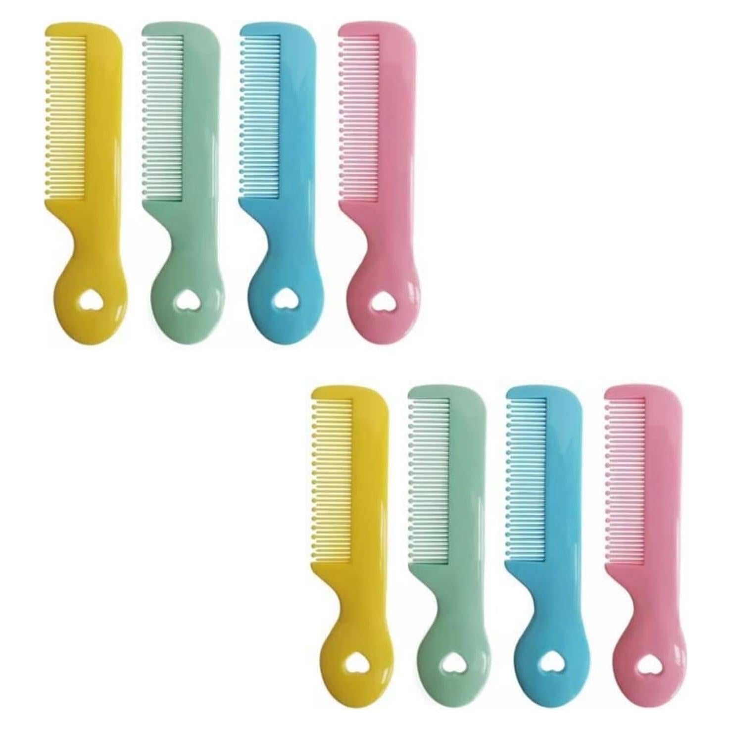 Kit de 8 Peines Coloridos para Bebés BWESOO - Cuidado Suave