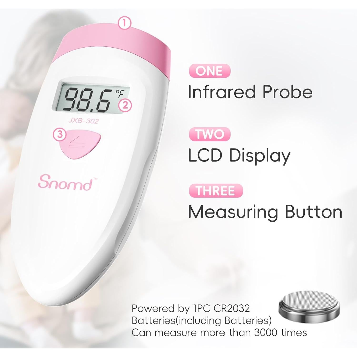 Termómetro Digital Infrarrojo Sin Contacto Berrcom JXB-302