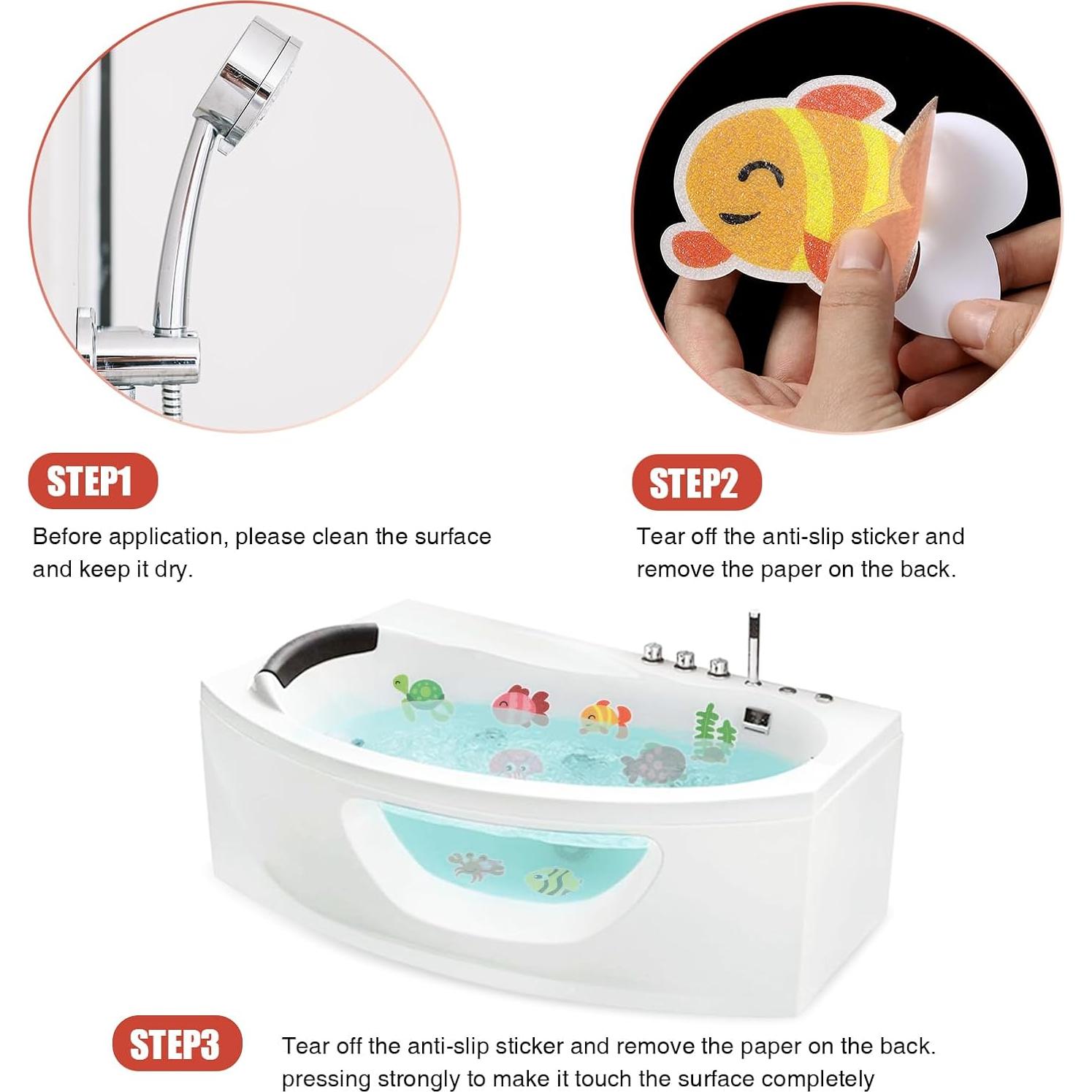 Pegatinas Antideslizantes Secopad para Bañera 20pcs Marinas