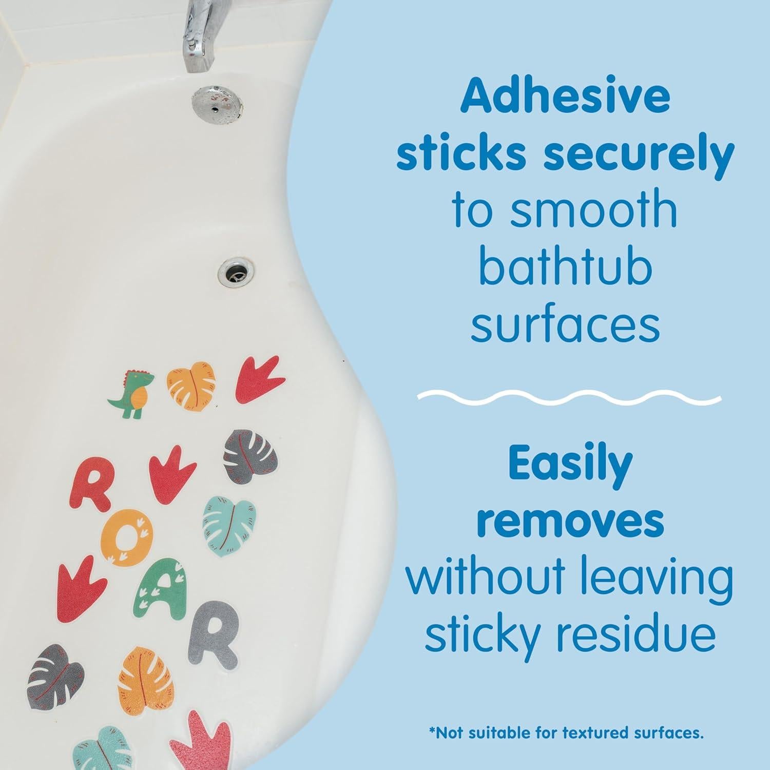 Pegatinas Antideslizantes Dr. Brown's CleanUp Dino 15 Unidades