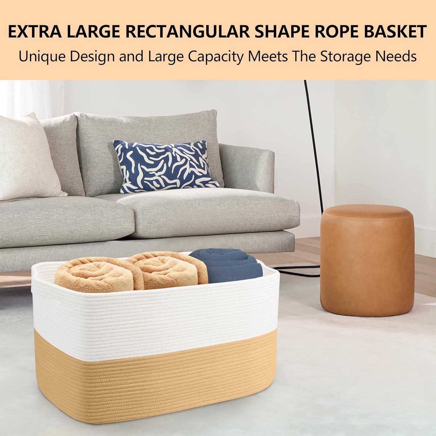 Cesta de Almacenamiento Rectangular MEGASKET 60x40x36 cm