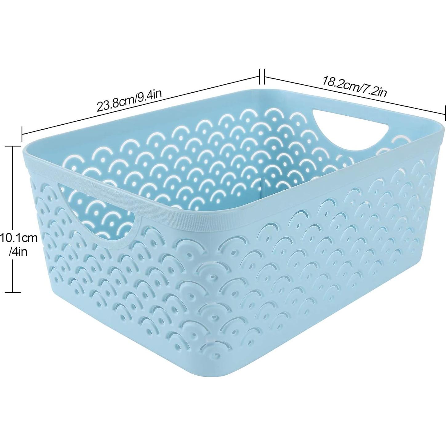 Cestas de Almacenamiento STARVAST 5 Piezas Plástico Azul 23.9x18cm