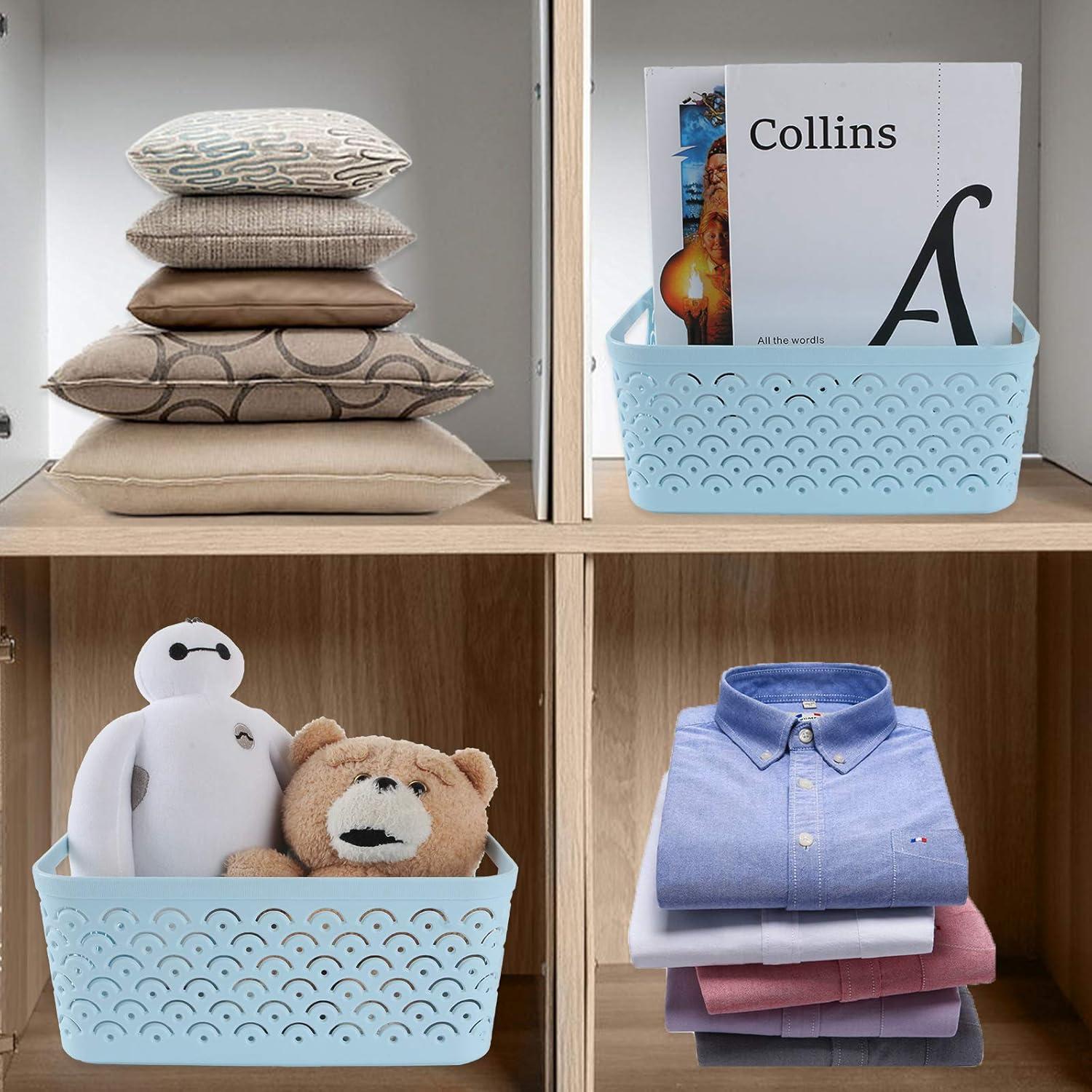 Cestas de Almacenamiento STARVAST 5 Piezas Plástico Azul 23.9x18cm