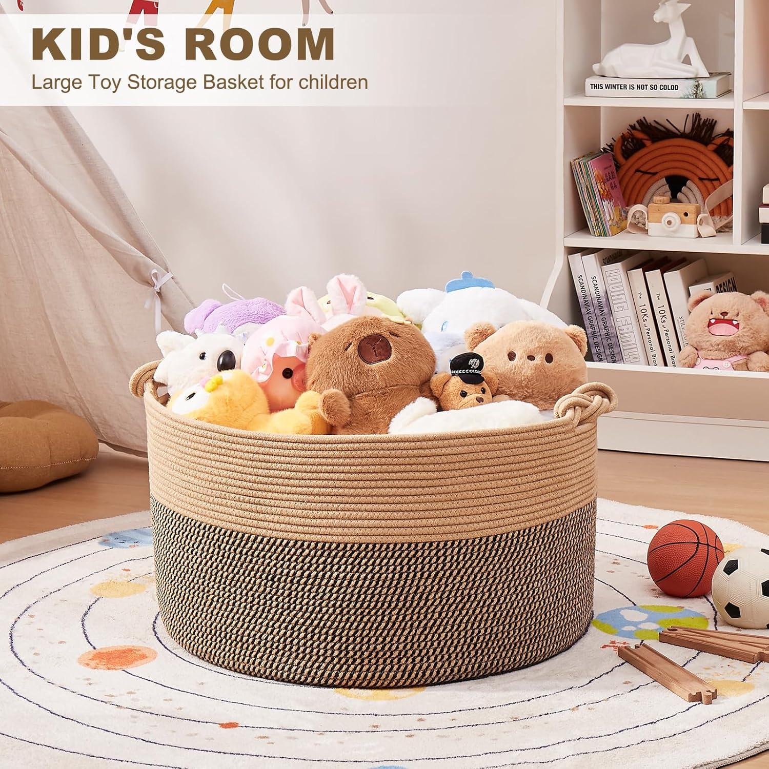 Cesta de Almacenamiento Grande OIASKET 58x58x33 cm Algodón