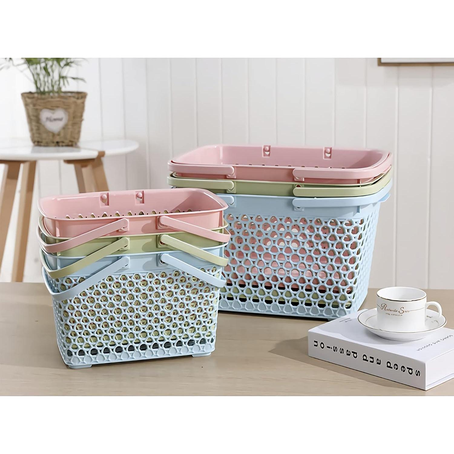 Cesta de Ducha Portátil Anyoifax Rosa 28.4x20.1x17.3 cm