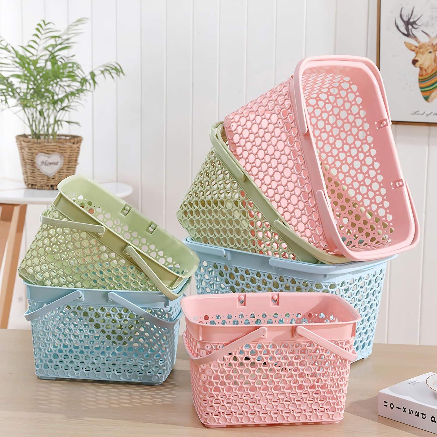 Cesta de Ducha Portátil Anyoifax Rosa 28.4x20.1x17.3 cm