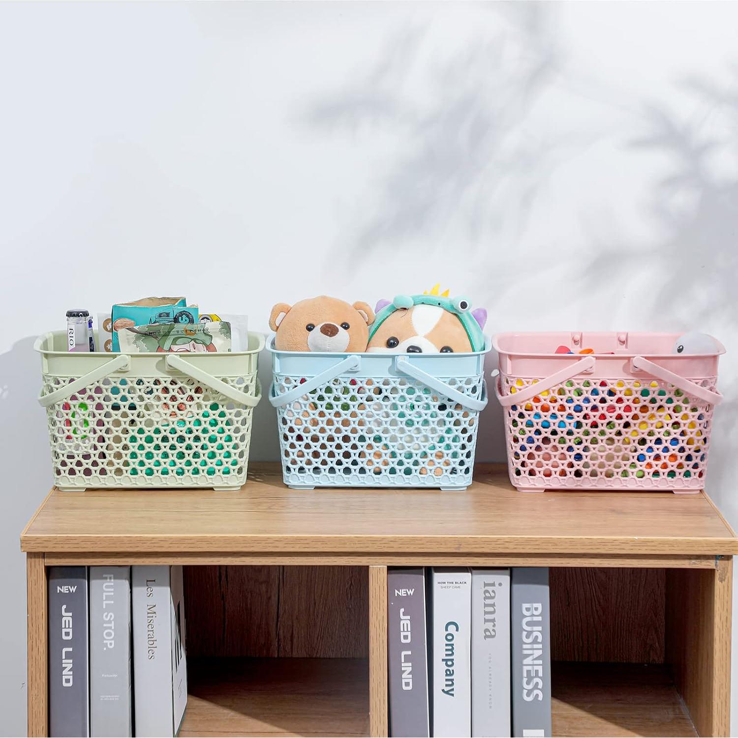 Cesta de Ducha Portátil Anyoifax Rosa 28.4x20.1x17.3 cm