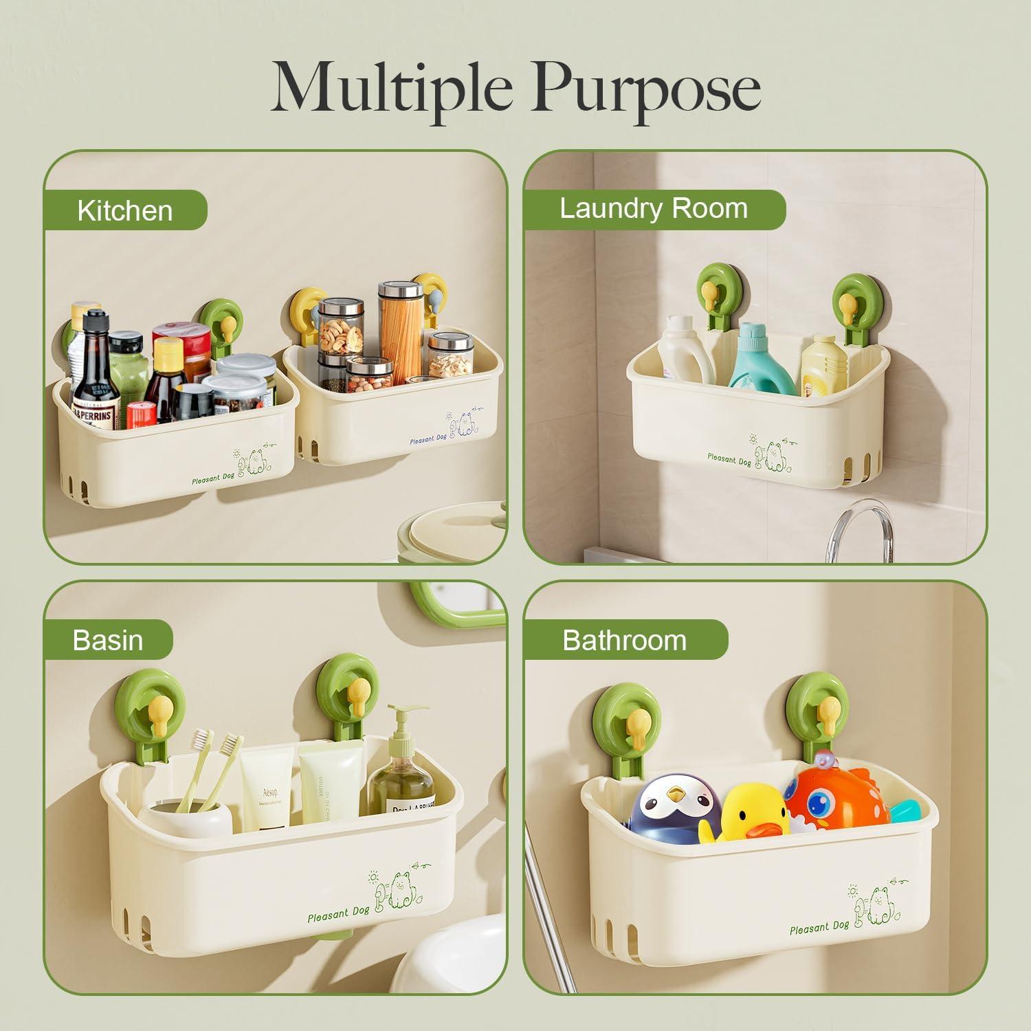 Almacenamiento de Juguetes de Baño CBJHPZ Amarillo con Ventosas