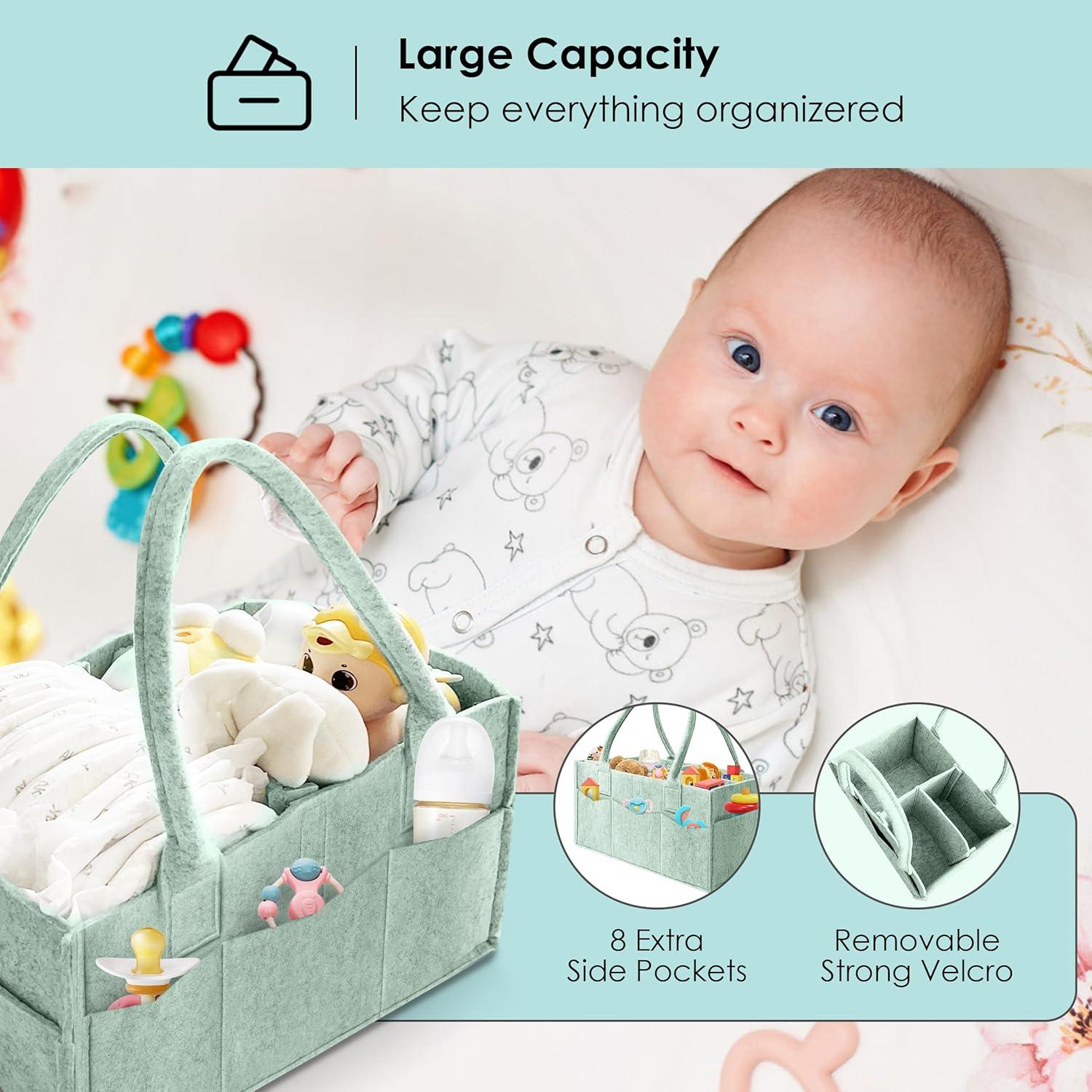 Organizador de Pañales HIPHOP PANDA 2-Pack Verde y Oatmeal