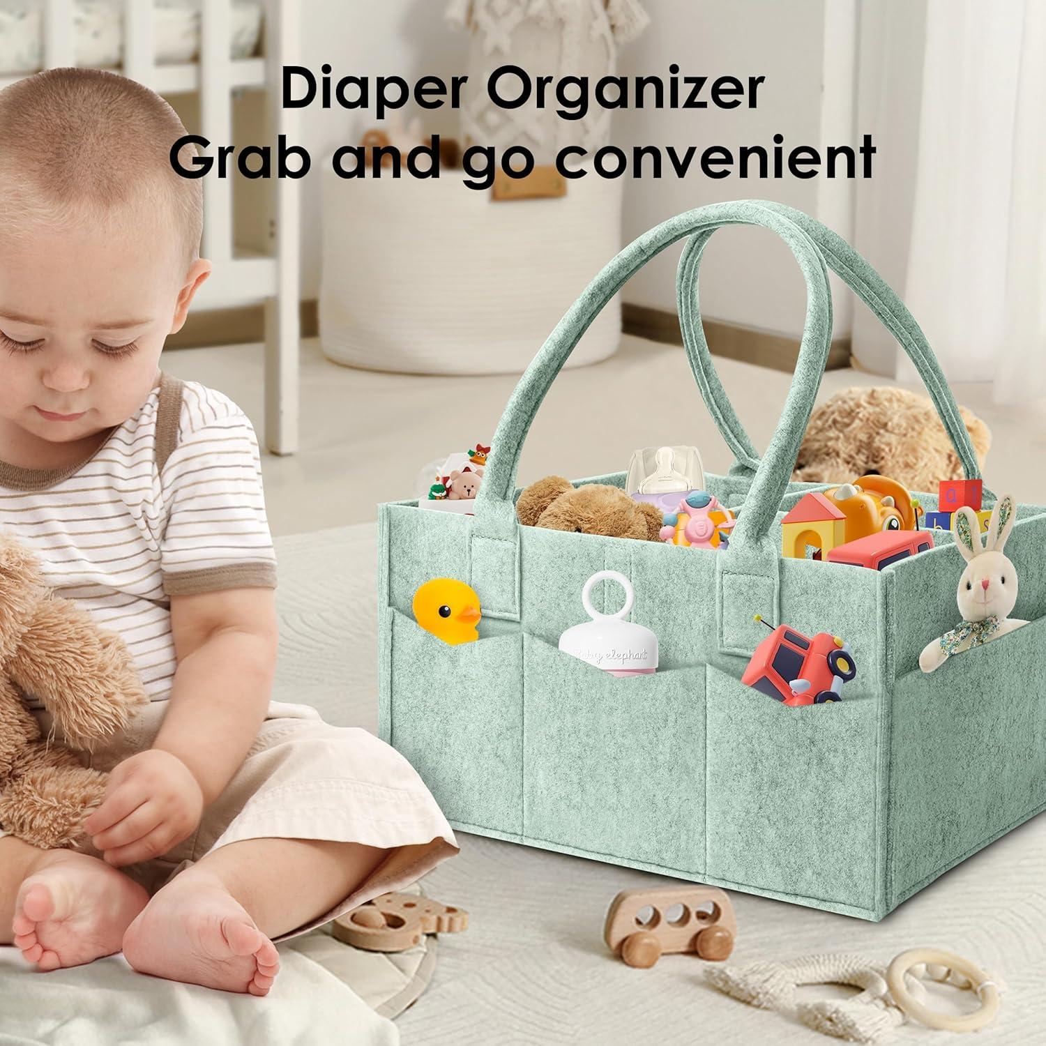 Organizador de Pañales HIPHOP PANDA 2-Pack Verde y Oatmeal