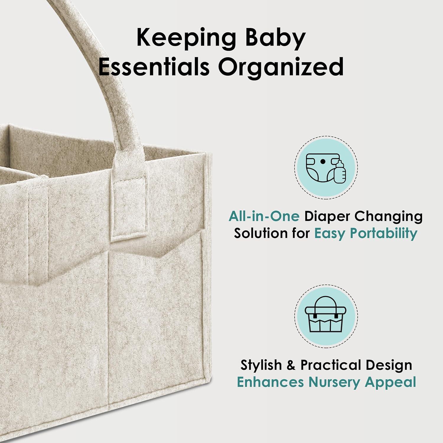 Organizador de Pañales HIPHOP PANDA 2-Pack Verde y Oatmeal