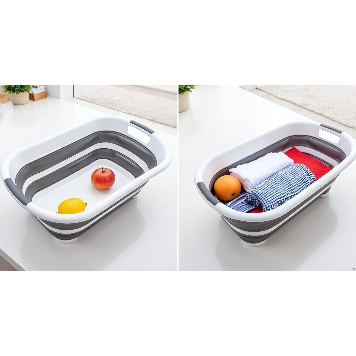 Tina Multiusos Plegable AoMeldion 58L - Bañera, Cesta, Fregadero