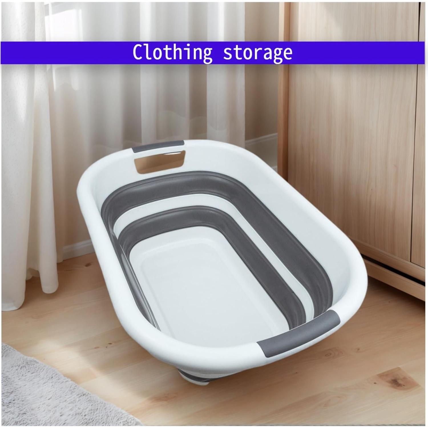 Tina Multiusos Plegable AoMeldion 58L - Bañera, Cesta, Fregadero