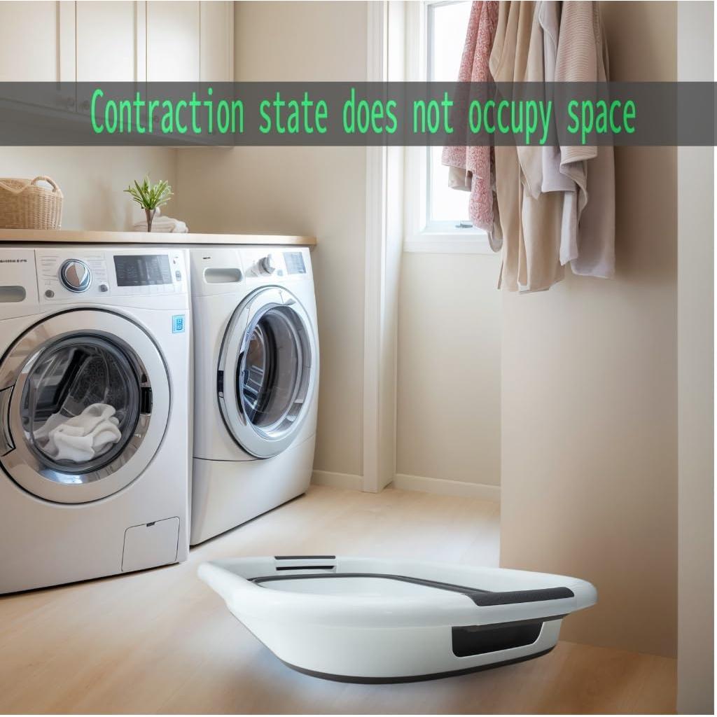 Tina Multiusos Plegable AoMeldion 58L - Bañera, Cesta, Fregadero