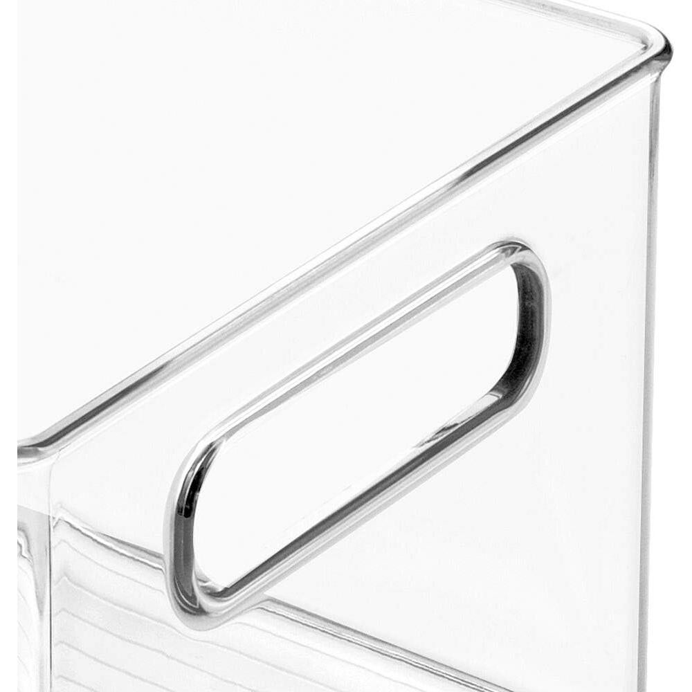 mDesign Contenedor Organizador de Plástico 36.83x20.32 cm Claro