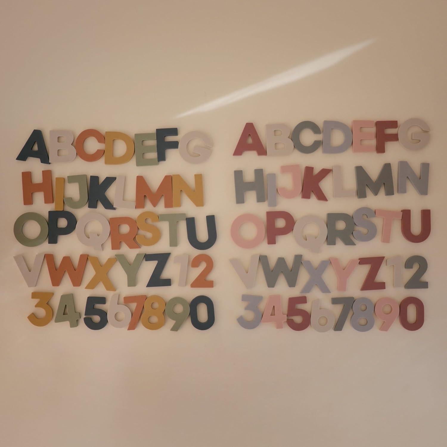 Letras y Números de Espuma Mushie para Baño - 26 Piezas