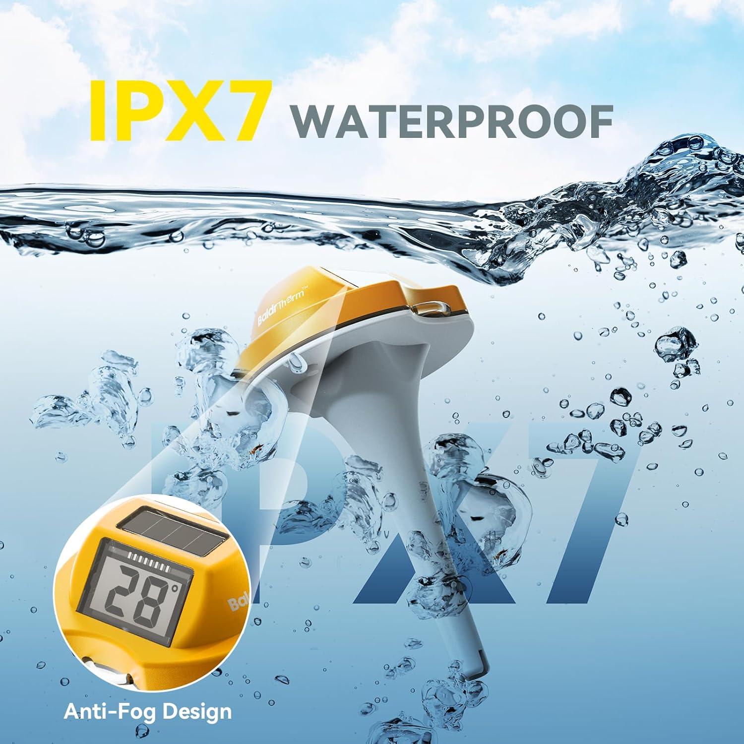 Termómetro Flotante Solar BaldrTherm E0579T Amarillo