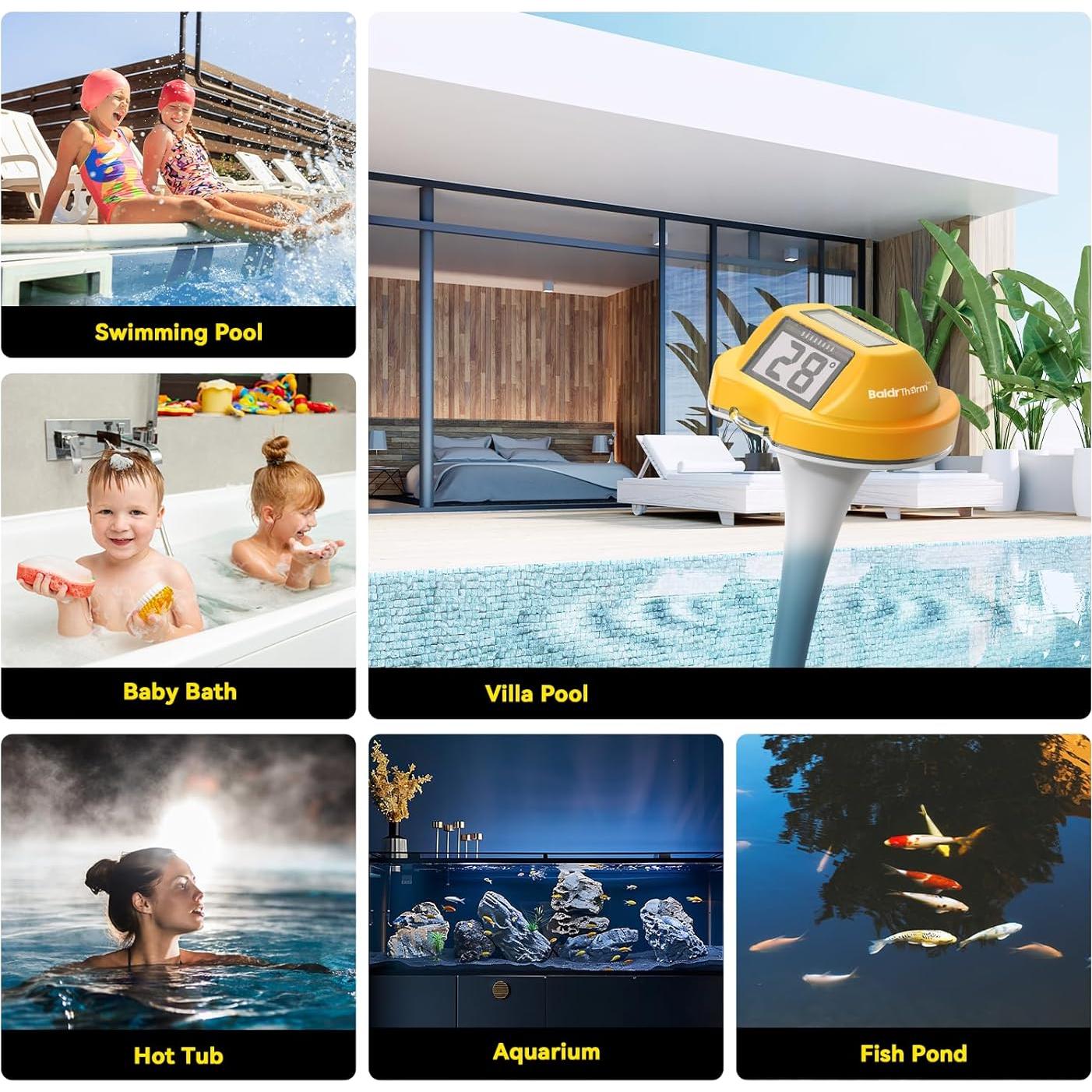 Termómetro Flotante Solar BaldrTherm E0579T Amarillo